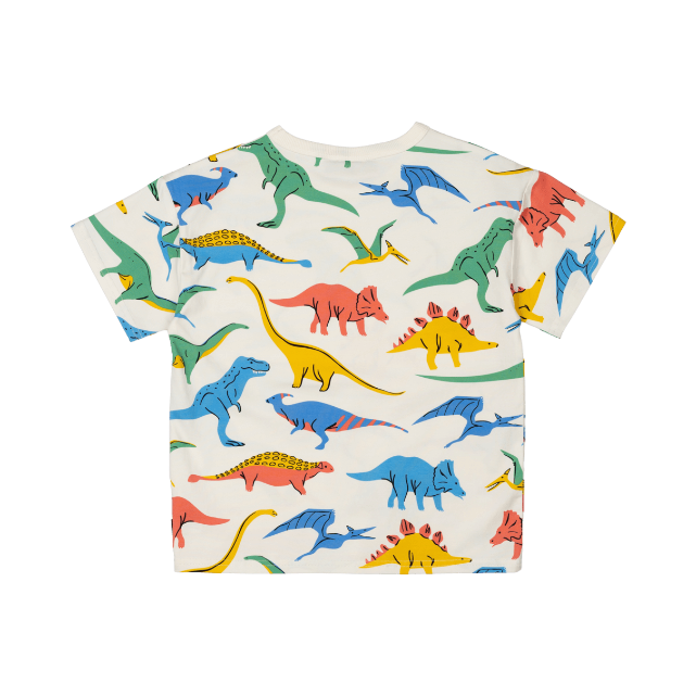 ROCK YOUR BABY Dino Bright T-Shirt BACK VIEW