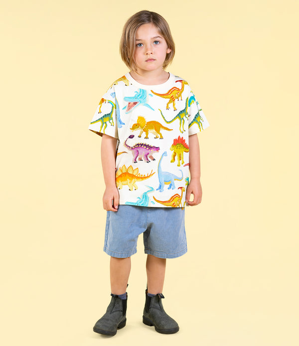 BOY WEARING ROCK YOUR BABY Dinos Galore T-Shirt