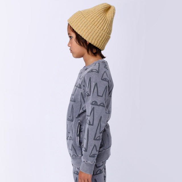 Side view of child wearing MINTI Masks Side Panel Crew