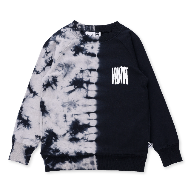 MINTI Duo Tie Dye Crew Black