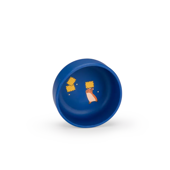 MOULIN ROTY Puce & Pilou Silicone Blue bowl