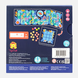 Packaging back cover of TIGER TRIBE Magna Games - Snakes & Ladders & TIC-TAC-TOE