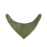 NATURE BABY Terry Triangle Bib - Nettle open