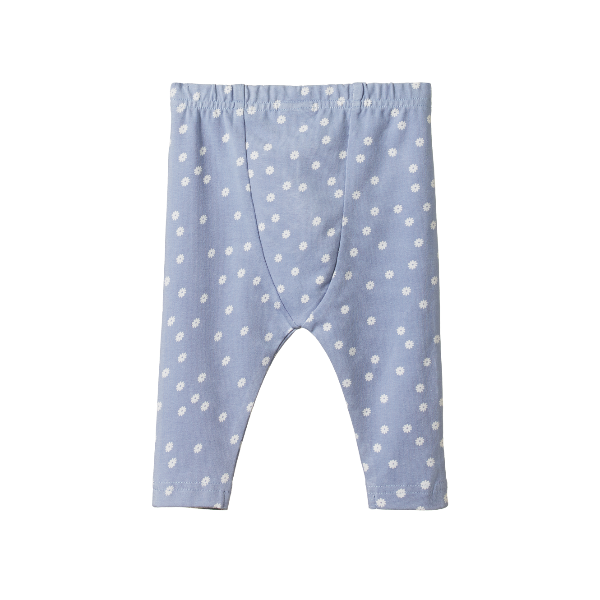 NATURE BABY Petite Chamomile Dusky Print Leggings BABY Gusset back view