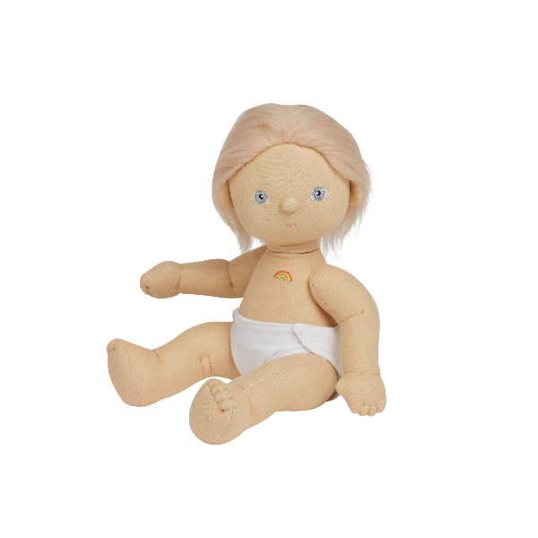 OLLI ELLA Dinkum Doll - Petal sitting in nappy