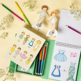 Contents of TIGER TRIBE Paper Dolls Kit - Vintage