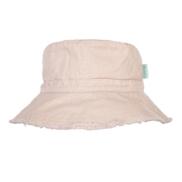 ACORN Frayed Bucket Hat - Vanilla