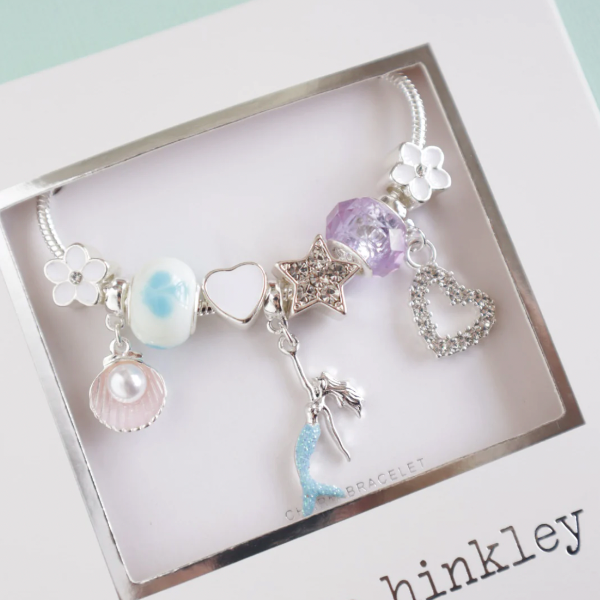 LAUREN HINKLEY Mermaid Charm Bracelet boxed