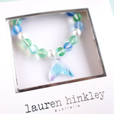LAUREN HINKLEY Mermaid's Tail Elastic Bracelet boxed detail view