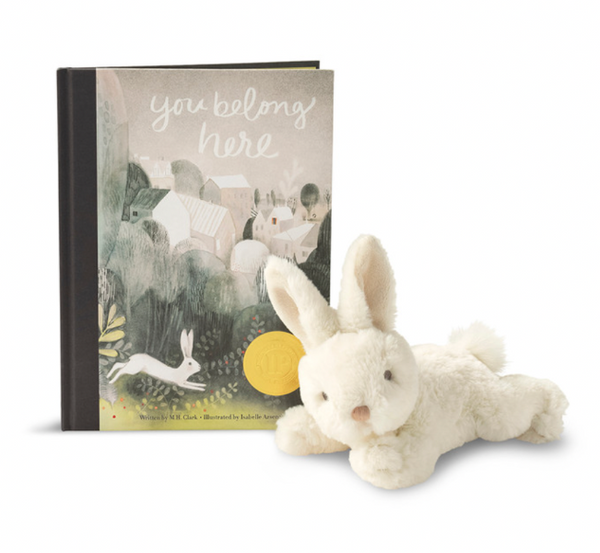 COMPENDIUM You Belong Here Bunny Plush with book