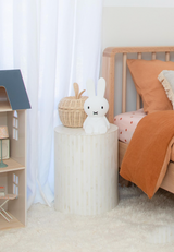 MR MARIA Miffy First Light Lamp sitting on bedside table