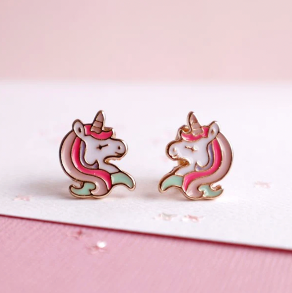 MON COCO Unicorn Shimmer Clip-On Earrings