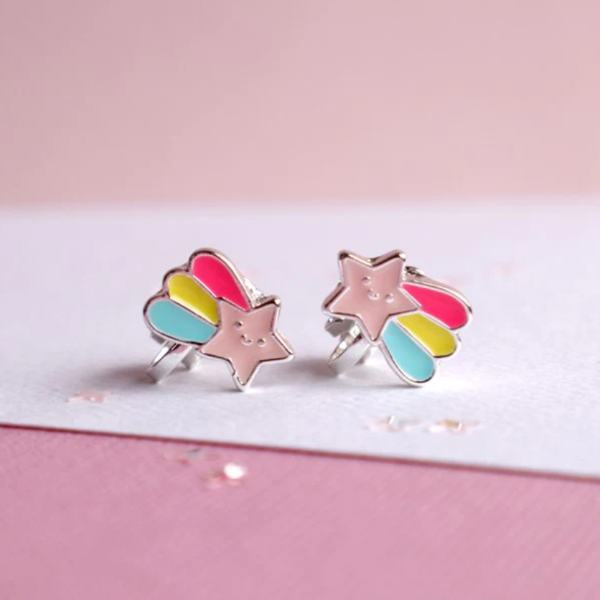 MON COCO Shooting Star Clip-On Earrings