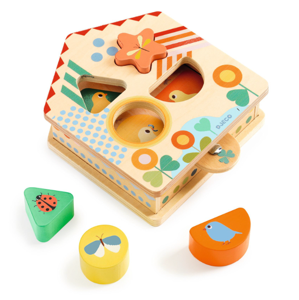 DJECO Cacaboom Shape Sorter with Tab