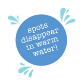 Spots disappear in warm water logo