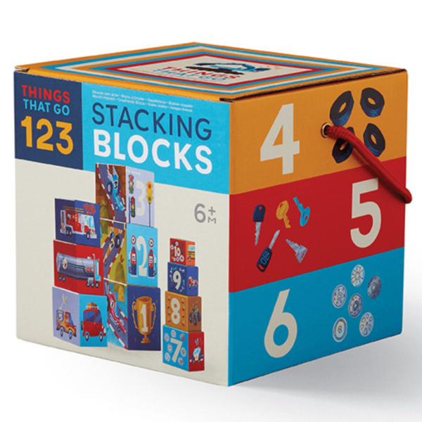 CROCODILE CREEK Stacking Blocks - Things That Go 123 BOXED