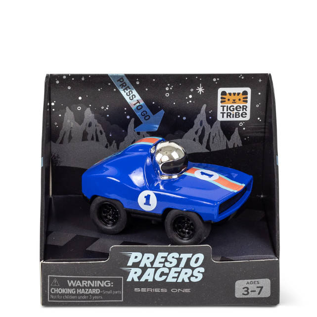 TIGER TRIBE Presto Racers - Jet (blue) in packaging