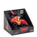 Angle view of TIGER TRIBE Presto Racers - Flash (red) in packaging