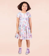 Girl wearing ROCK YOUR BABY Fairy Land Waisted Dress - studio shot