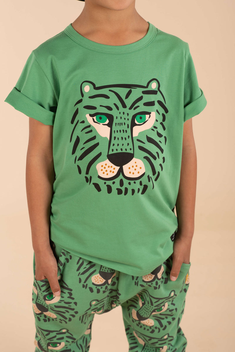 Child wearing the ROCK YOUR BABY The Eye of the Tiger T-Shirt