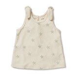 WILSON + FRENCHY Organic Terry Tie Singlet - Tiny Starfish