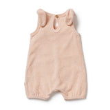 WILSON + FRENCHY Organic Terry Tie Playsuit - Sunshine back view