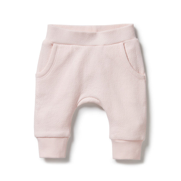 WILSON + FRENCHY Pink Organic Quilted Pant