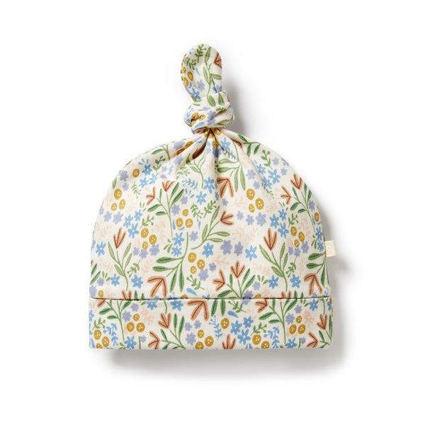 WILSON + FRENCHY Tinker Floral Organic Knot Hat