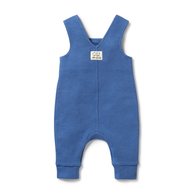 WILSON + FRENCHY Brilliant Blue Organic Waffle Overall