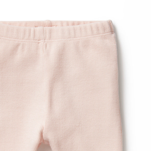 Detail view of waistband WILSON + FRENCHY Pink Organic Legging