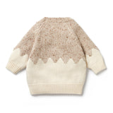 WILSON + FRENCHY Almond Fleck Knitted Jacquard Jumper