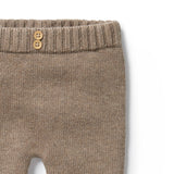 Detail view of waistband WILSON + FRENCHY Walnut Knitted Legging