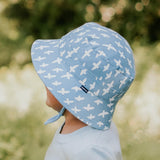 Side view of child wearing BEDHEAD HATS Classic Bucket Sun Hat - Birdie