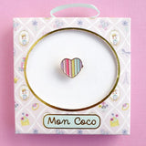 MON COCO Candy Heart Ring boxed