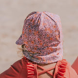 Back view of toddler wearing BEDHEAD HATS Swim Legionnaire Hat - Valencia
