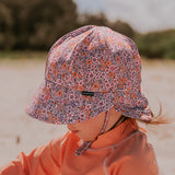 Side view of Toddler wearing BEDHEAD HATS Swim Legionnaire Hat - Valencia