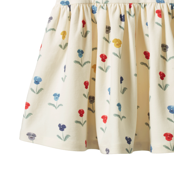 Floral patterned skirt on a white background