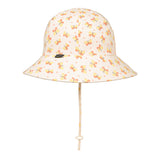 Side view of BEDHEAD HATS Ponytail Bucket Sun Hat - Butterfly