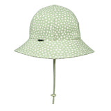Side view of BEDHEAD HATS Ponytail Bucket Sun Hat - Grace