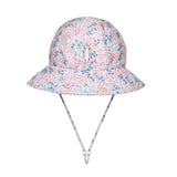 Back view of BEDHEAD HATS Ponytail Swim Bucket Beach Hat - Blossom