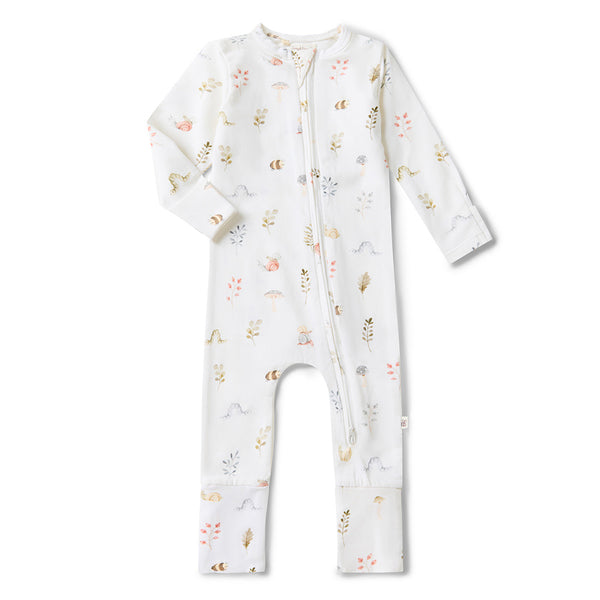 SNUGGLE HUNNY Garden Friends Organic Snugglesuit Convertible Romper