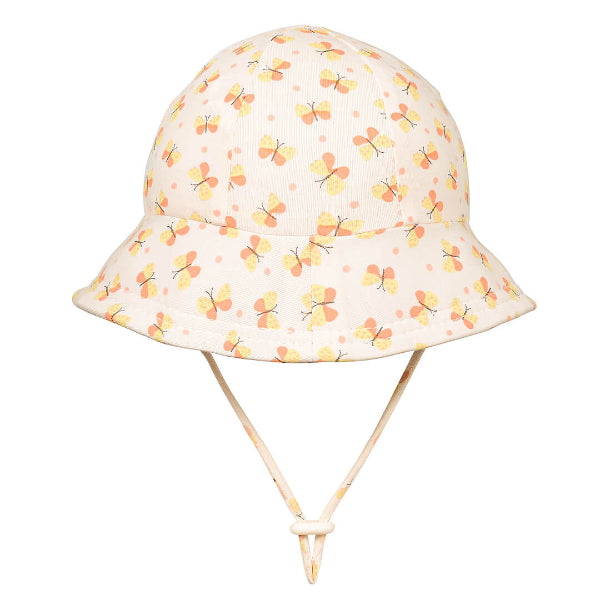 Back view of BEDHEAD HATS Toddler Bucket Sun Hat - Butterfly