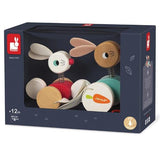 JANOD PULL-ALONG RABBITS boxed