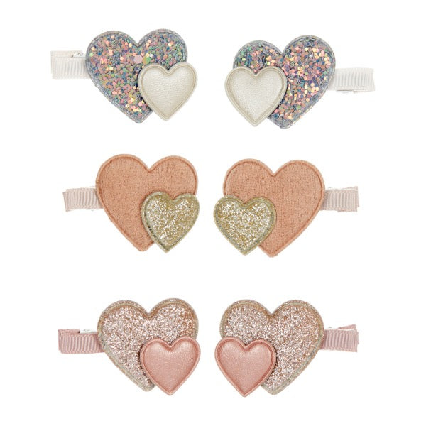 MIMI & LULA Sugarplum Fairy - Layered Heart Mini Clips