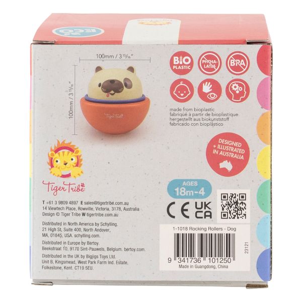 TIGER TRIBE Rocking Rollers - Dog back of box