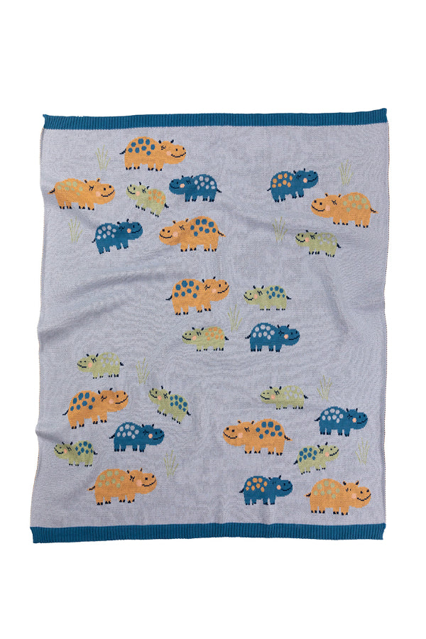 INDUS DESIGN Henry Hippo Baby Blanket