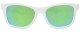 BABIATOR KIDS SUNGLASSES | Aces Navigator - White Frames Green Lenses