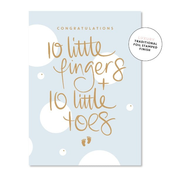 JUST SMITTEN CARDS 10 Fingers & Toes