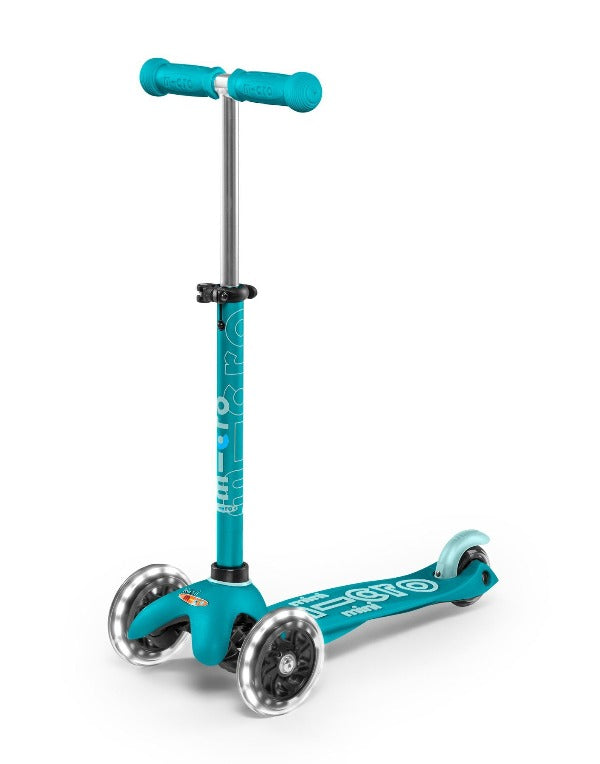 MICRO SCOOTERS Mini Micro Deluxe LED - Aqua