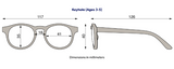 Babiators Keyhole Sunglasses size chart 3-5 years 